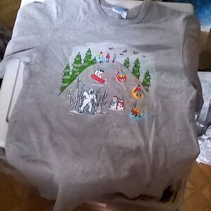 Vintage Champion winter snow scenes t shirt